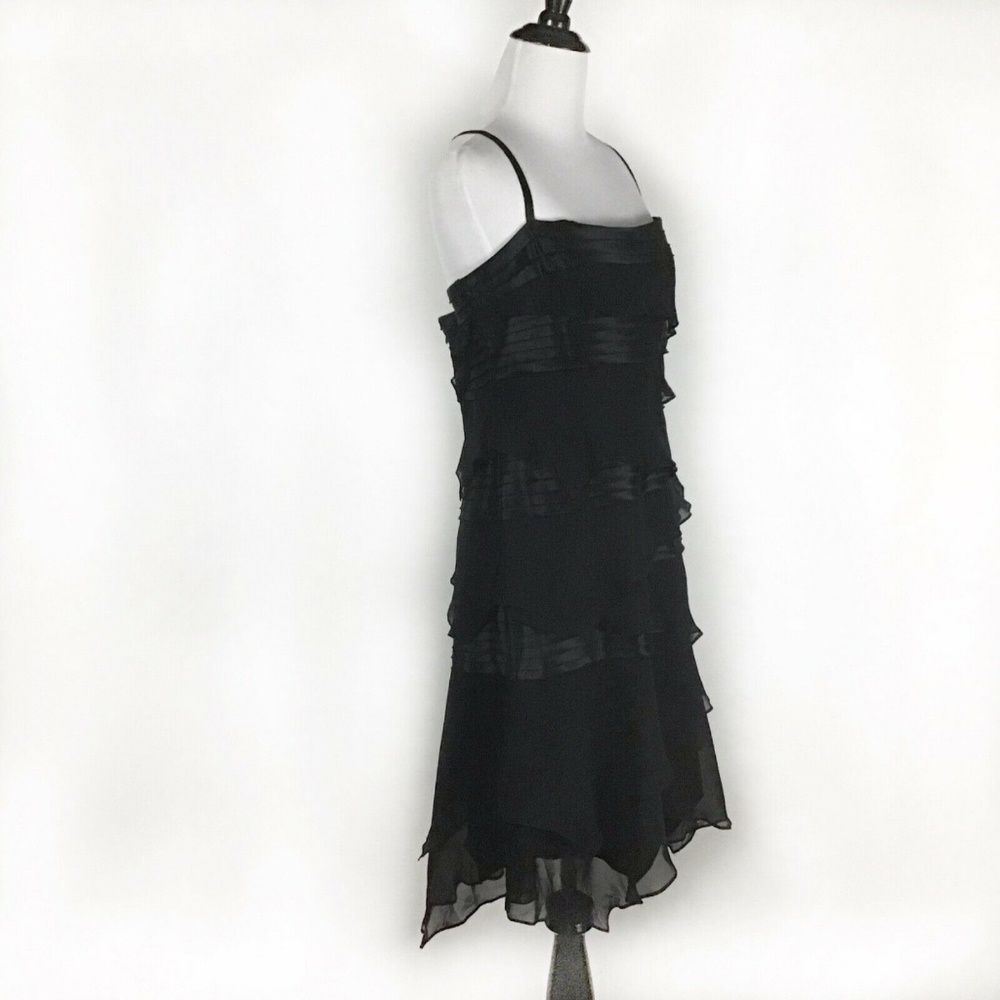 BCBGMaxAzria 100% Silk Tiered Dress Large NWT! - Picture 2 of 8